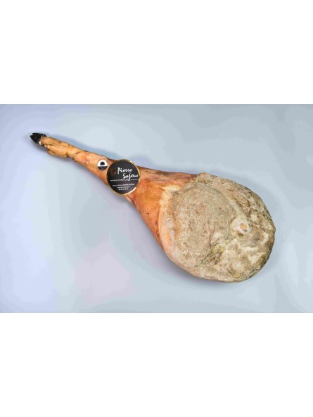 Artisan charcutier Pierre Sajous - Edition Limitée : Jambon Porc Noir de Bigorre AOP et son socle