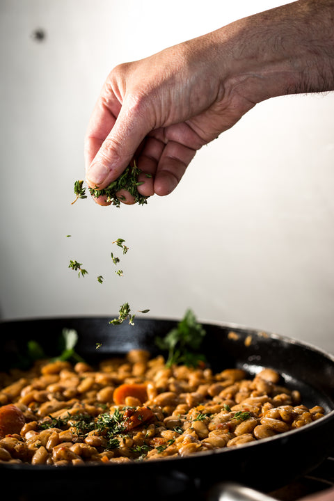 Haricots tarbais cuisinés
