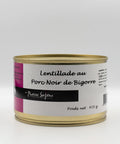 conserve lentillade porc noir