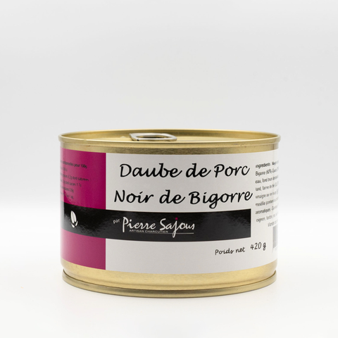 conserve daube porc noir