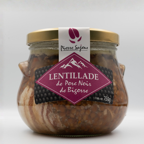 lentillade de porc noir