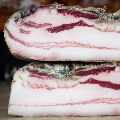 Poitrine séchée de Porc Noir de Bigorre AOP - Morceaux