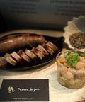 assiettes saucisses confites porc noir 