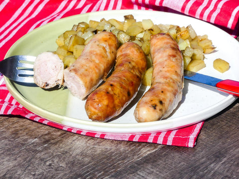 Saucisses confites de Porc Noir de Bigorre - 750g